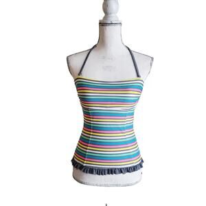 Red Camel Women's Stripe Backless Tank Top Size S